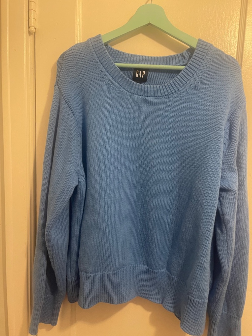 GAP Women’s Sky Blue Crewneck Sweater (item 44)